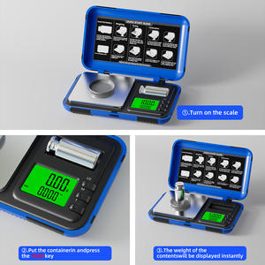 लोकप्रिय उच्च सटीक 50 ग्राम 0.001 ग्राम वजन संतुलन छोटा पोर्टेबल ग्राम मिनी डिजिटल ज्वेलरी पॉकेट स्केल - Product Image 4