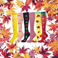 Chaussettes de sport unisexes à compression à hauteur de cuisse Compression graduée Ventilation en maille évacuant l'humidité Fond recyclé écologique