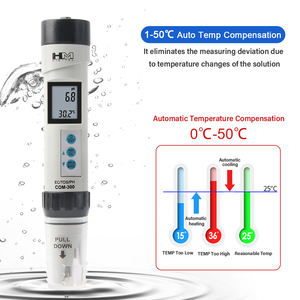 <span class=keywords><strong>HM</strong></span> Digital 4 en 1 COM300 Probador de calidad del agua de plástico impermeable OEM PH /<span class=keywords><strong>TDS</strong></span>/EC Meter - Product Image 5