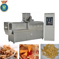 Nouvelle ligne de production entièrement automatique à double extrudeuse pour la fabrication de chips de maïs Bugle et de nachos, à vendre
