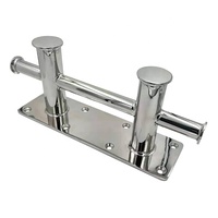 Nouveau XinXing Borne d'amarrage marine en acier inoxydable 316, double croix, pour remorque de bateau, avec étrier de cordage, poli miroir, personnalisable