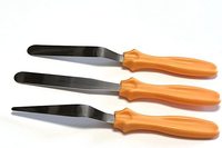 Ensemble de 3 couteaux et spatules à gâteau en silicone Hot Bake, outil de décoration de gâteau manuel pour la pâtisserie