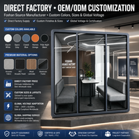 Cabine insonorisée modulaire facile à installer, isolation acoustique 32-35 dB, couleur personnalisée, pour atelier, salle de sport