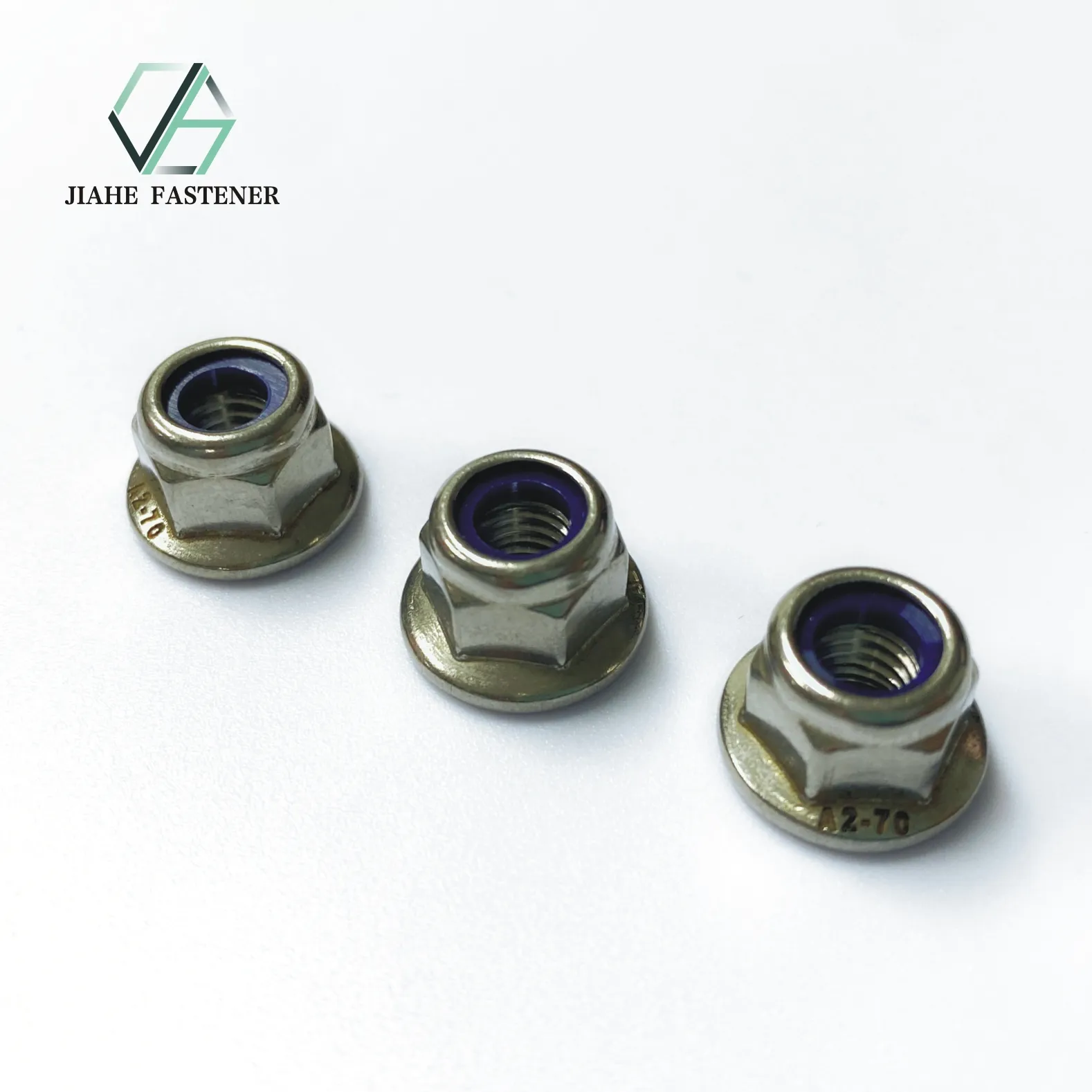 DIN6926 Hex flange nylon lock nuts Self Locking Nuts with nylon insert stainless steel M6 M8 M10 M12