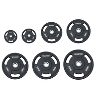 Smartfit kustom CPU berat piring Gym Set penuh ureangkat besi barbel berat piring 2. 5lb-45lb