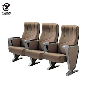 Precio de fábrica al por mayor de gama <span class=keywords><strong>alta</strong></span> de algodón y tela de lino patas de aleación de aluminio sillas de auditorio sillas de Cine de Iglesia - Product Image 1