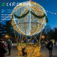 Lampe décorative tendance 2026, étanche IP65, télécommandée, motif montgolfière, pour aménagement de villa, cour et fêtes du Nouvel An