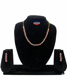 Conjunto de Collar y Aretes de Acero Inoxidable Vintage para Mujer, Joyería Elegante y Brillante para Bodas, Fiestas y Eventos Nocturnos - Product Image 4