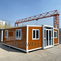 Casa Modulare Prefabbricata da 20 Piedi a Montaggio Rapido, Casa Container Pieghevole per Clinica Mobile, Ufficio, Campo, Casa Portatile