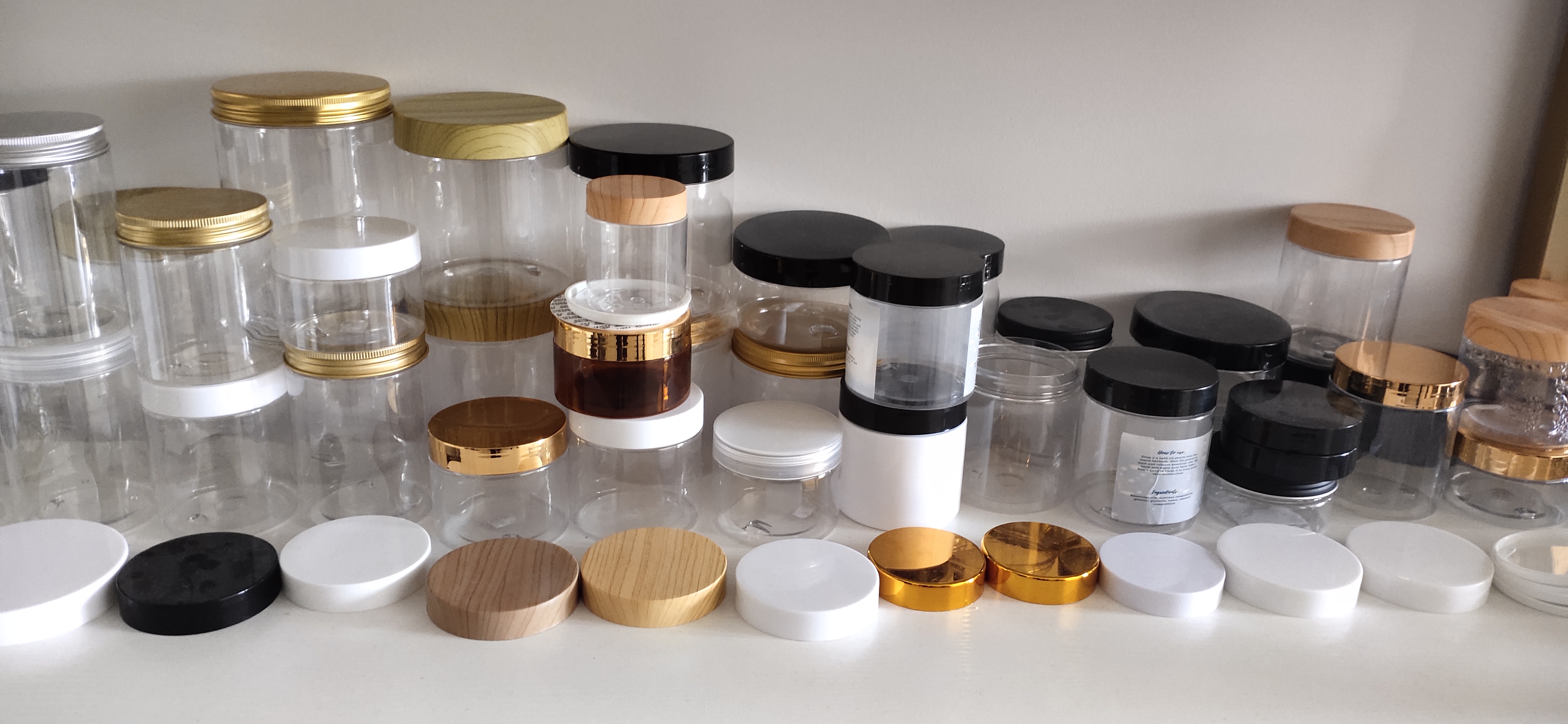 1oz 2 oz 3oz 4 oz 8 oz 15g 30g 80g 120g 250g clear Empty PET clear Lip Scrub Container Plastic Cream Jar with pink Screw Cap