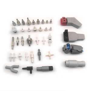 Usine en gros connecteur de gaz plastiques métalliques pour brassard de pression artérielle BP Ex-tube tuyau d'air NIBP brassard sphygmomanomètre - Product Image 1