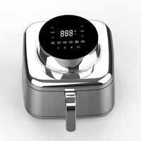 Friteuse à air numérique Aifa sans huile, en acier inoxydable, 1800W, 6L, écran tactile LCD, commande électrique