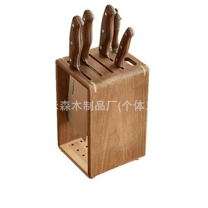 Portacuchillos de Madera de Nogal Negro, 17 Piezas, Soporte de Almacenamiento de Cocina Resistente para Uso Doméstico - Product Image 2