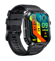 K57 PRO Deportes al aire libre Smartwatch para Bluetooth Fitness Tracker Amoled Pantalla Impermeable Monitor de ritmo cardíaco IP67 Cuadrado estándar