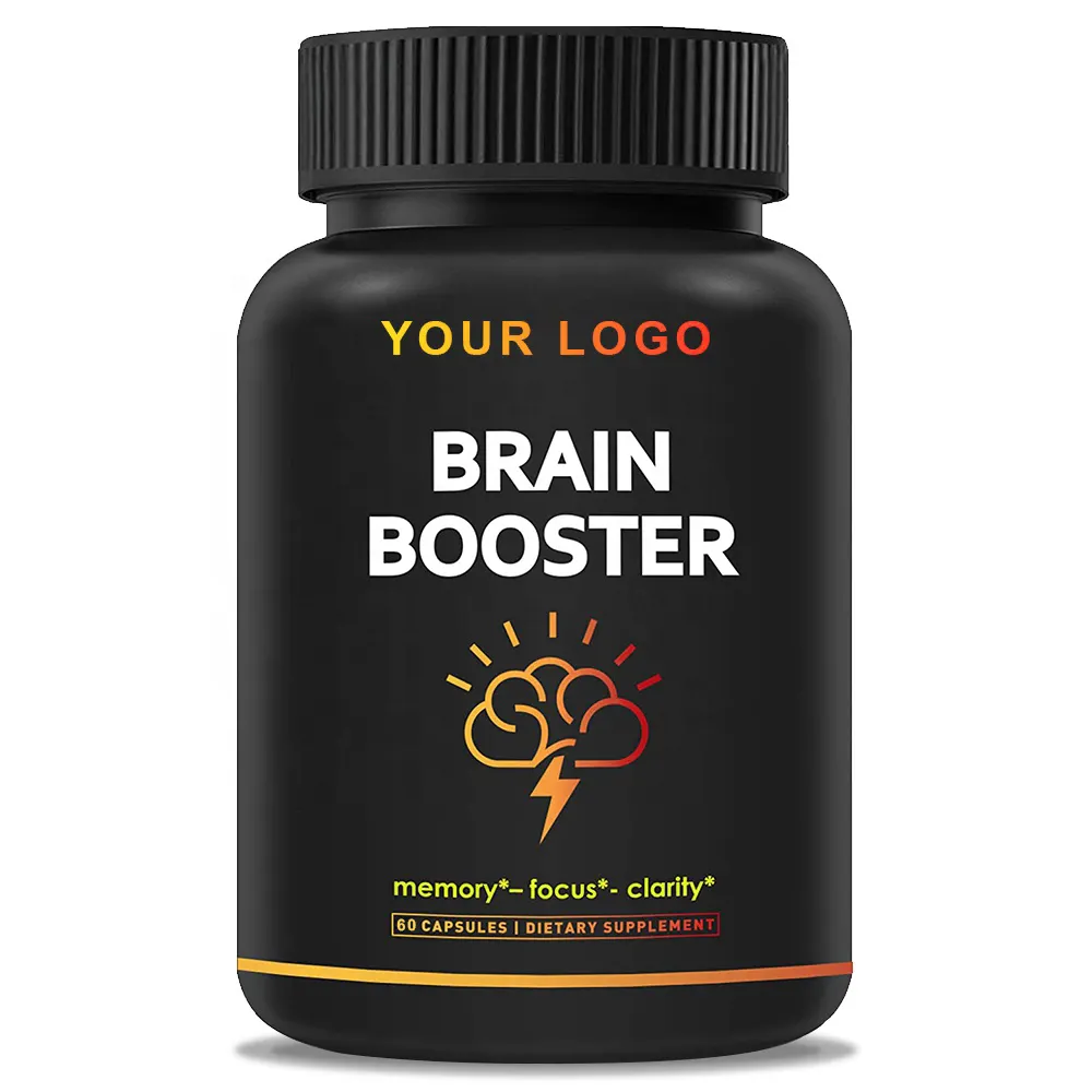 Brain Capsule Nootropics Booster with Ginko Biloba,DMAE,Vitamin B12,Bacopa Monnieri Improve Memory&Clarity Enhance Focus&Mind
