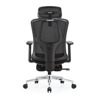 Fauteuil de direction ergonomique moderne avec repose-pieds rétractable et dossier réglable en nylon pour les zones de repos d'entreprise