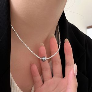 S925 Sterling Silver Bead Necklace <b>Bracelet</b> Set <b>Ball</b> Shape 925 Silver Everyday Wear - Product Image 2
