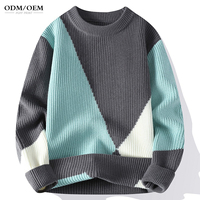 Maßgefertigter Neuer Stil Hochwertiger Übergrößen-Herrenpullover 100% Baumwolle Winter Gestrickter Vintage-Weihnachtspullover