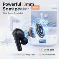 Écouteurs sans fil Bluetooth 6.0 TWS, écouteurs intra-auriculaires stéréo HiFi 13 mm, étui de charge Type-C, longue autonomie, casque sans fil