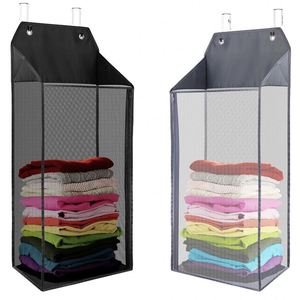 Organizador Colgante Clásico para Puerta con Cubierta de Tela Antipolvo, Cesto para Ropa Sucia, Bolsa de Almacenamiento de Malla para Ropa Sucia - Product Image 6