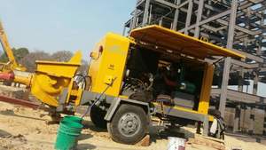 20 Kubikmeter pro Stunde Kleiner Betonpumpen anhänger Mini pumpen beton - Product Image 5