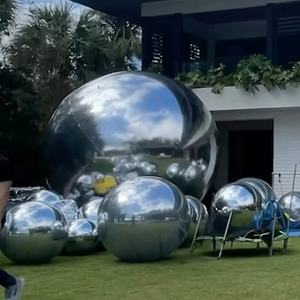 Nouveauté Festival Décoration Bolas Grandes De Navidad Ballons Fête Métallique Miroir Sphères Gonflable Boules De Noël - Product Image 3