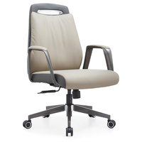 Chaise de bureau exécutive en cuir moderne de haute qualité, réglable en hauteur, dossier haut, fonction pivotante, pour hôpital, maison, bureau