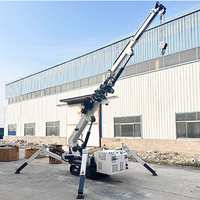 Offre Spéciale 3 tonnes 5 tonnes Mini araignée grue sur chenilles flèche de levage remorquable certificat CE utilisé condition noyau y compris moteur pompe boîte de vitesses
