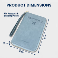 Dompet Paspor Kulit PU Premium, Organizer Perjalanan, Pelindung Dokumen Anti RFID, Tempat Penyimpanan, Logo Kustom, Grosir Perlengkapan Perjalanan