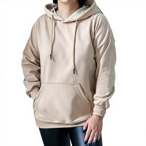 Nueva Sudadera con Capucha Holgada de Algodón 100% para Mujer, Estilo Urbano, con Cordón Ajustable y Forro Polar Grueso para Otoño e Invierno - Product Image 6