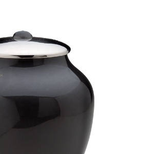 Manufacturer <b>Large</b> Adult Black Aluminum Cremation <b>Urn</b> Custom Metal Funeral Memorial Burial <b>Urns</b> for Human Ashes - Product Image 2
