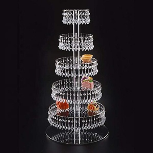 Crystal <strong>Cake</strong> Stand 3 <strong>Tier</strong> - Product Image 2