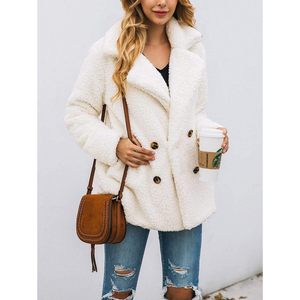 Abrigo de Invierno para Mujer Prettigarden, Chaqueta Casual de Forro Polar Sherpa, Estilo Piel Sintética - Product Image 3