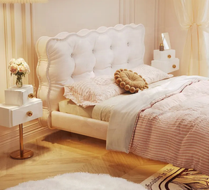 <span class=keywords><strong>Lit</strong></span> d'enfant en tissu <span class=keywords><strong>suspendu</strong></span> style crème, chambre principale moderne et simple, <span class=keywords><strong>lit</strong></span> nuage féerique - Product Image 4