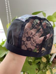 Gorros de malla para hacer pelucas, gorro de Peluca de encaje negro con correas ajustables, gorros tejidos, redecillas para el pelo - Product Image 6