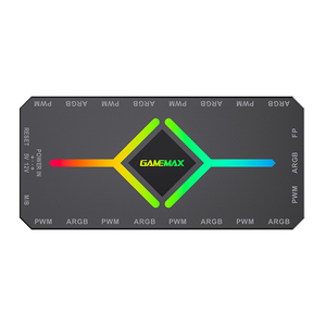 GAMEMAX Télécommande <span class=keywords><strong>PWM</strong></span> + <span class=keywords><strong>ARGB</strong></span> <span class=keywords><strong>HUB</strong></span> V4.0 pour ventilateur de refroidissement - Product Image 5