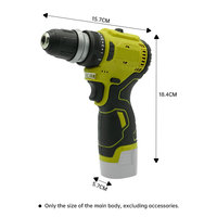 Perceuse-visseuse sans fil 16,8 V sans balais à vitesse variable avec protections multiples, accessoires optionnels, ODM OEM