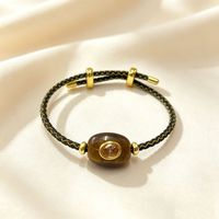 Bracelets tissés à la main en fil d'or style européen-américain, numéros 19, vente en gros, cordons colorés réglables, commerce transfrontalier