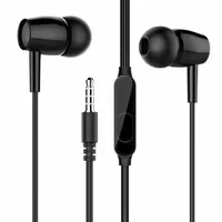 Écouteurs intra-auriculaires filaires stéréo L29 3,5 mm avec microphone et commandes intégrées pour le sport
