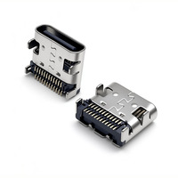 Connecteur de prise USB Type C 24 broches AK Electronics, double rangée horizontale, à souder SMT, prix de gros fabricant OEM