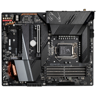 Gigabit Intel Z590 AORUS ELITE AX Motherboard dengan Memori Max 128 GB LGA 1200 Soket Mendukung CPU Intel Core 11 dan 10