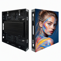 Écran LED COB fixe d'extérieur P1.98 500x500mm, boîtier ultra-fin en aluminium moulé sous pression de 74,5 mm, mur vidéo HD 3840Hz