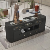 Présentoir de style européen pour bijoux et vêtements, vitrine de magasin, présentoir de montres en jade, table en verre fluide, blanc, personnalisable, LED