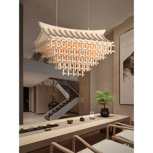 Modern Chinese Style Pendant <b>Light</b> Zen-Inspired <b>Tea</b> Room and Restaurant Chandelier for Hotel Lobby Villa Bar Lighting - Product Image 6