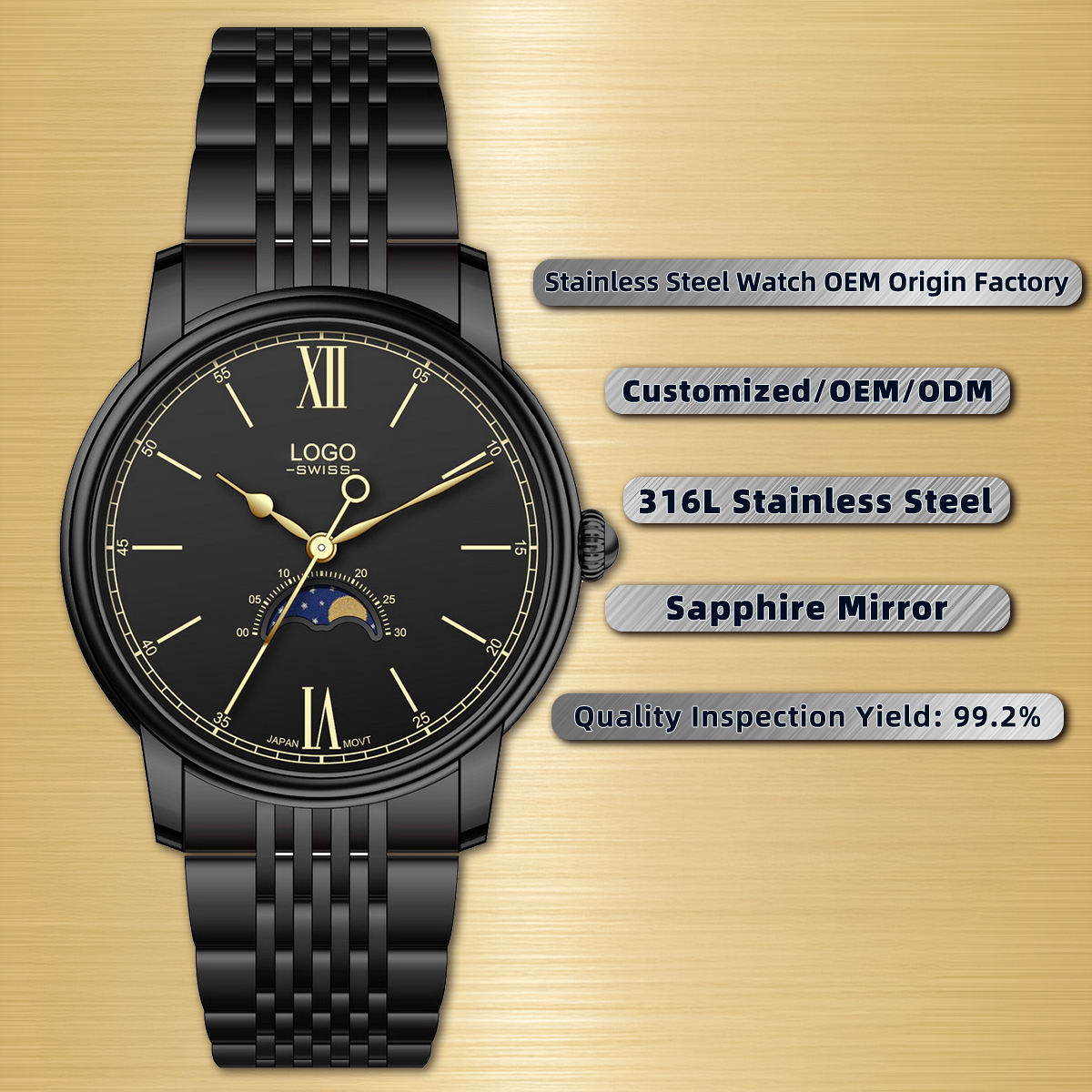 สีดำ/สีทอง