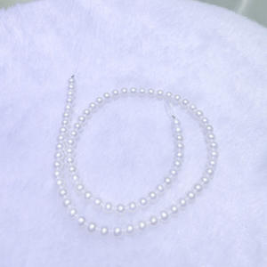 Perlas Redondas Blancas de Agua Dulce Naturales de 5-6 mm, Impecables y con Gran Brillo para Accesorios de Bricolaje, Perlas Sueltas - Product Image 3