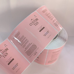 Glossy Shiny Waterproof <strong>Sticker</strong> Customized Cosmetic Self <strong>Tanning</strong> Sun Cream Bottle Packaging Label UV Proof Private <strong>Sticker</strong> - Product Image 5