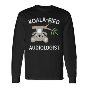 Maglietta a maniche lunghe Koala Fied Audiologist con design simpatico e divertente a tema koala - Product Image 1