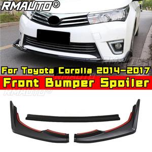 Para Toyota Corolla 2014-2017: Accesorios para Coche, Labio Divisor de Parachoques Delantero, Difusor, Spoiler, Protector de Parachoques, Pieza de Modificación - Product Image 3