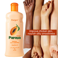 Lotion corporelle à l'extrait de papaye infusée de vitamine E, blanchissante, hydratante, nourrissante, éclaircissante, crème de soin pour une peau lisse